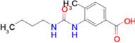 3-[(butylcarbamoyl)amino]-4-methylbenzoic acid