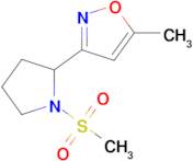 3-(1-Methanesulfonylpyrrolidin-2-yl)-5-methyl-1,2-oxazole