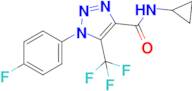 n-Cyclopropyl-1-(4-fluorophenyl)-5-(trifluoromethyl)-1h-1,2,3-triazole-4-carboxamide