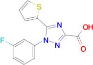 1-(3-Fluorophenyl)-5-(thiophen-2-yl)-1h-1,2,4-triazole-3-carboxylic acid