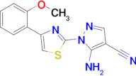 5-Amino-1-[4-(2-methoxyphenyl)-1,3-thiazol-2-yl]-1h-pyrazole-4-carbonitrile