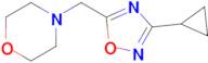 4-[(3-cyclopropyl-1,2,4-oxadiazol-5-yl)methyl]morpholine