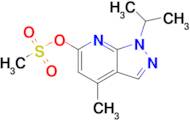 4-Methyl-1-(propan-2-yl)-1h-pyrazolo[3,4-b]pyridin-6-yl methanesulfonate