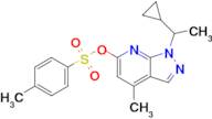 1-(1-Cyclopropylethyl)-4-methyl-1h-pyrazolo[3,4-b]pyridin-6-yl 4-methylbenzene-1-sulfonate