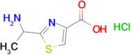 2-(1-Aminoethyl)-1,3-thiazole-4-carboxylic acid hydrochloride