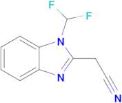 2-[1-(difluoromethyl)-1h-1,3-benzodiazol-2-yl]acetonitrile