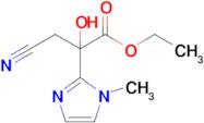 Ethyl 3-cyano-2-hydroxy-2-(1-methyl-1h-imidazol-2-yl)propanoate