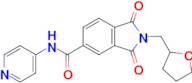 1,3-Dioxo-2-[(oxolan-2-yl)methyl]-n-(pyridin-4-yl)-2,3-dihydro-1h-isoindole-5-carboxamide
