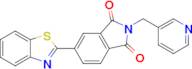5-(1,3-Benzothiazol-2-yl)-2-[(pyridin-3-yl)methyl]-2,3-dihydro-1h-isoindole-1,3-dione