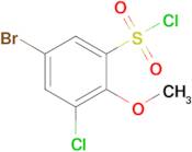 5-Bromo-3-chloro-2-methoxybenzene-1-sulfonyl chloride