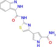 N-[4-(5-carbamoyl-1H-pyrrol-3-yl)-1,3-thiazol-2-yl]-2H-indazole-3-carboxamide
