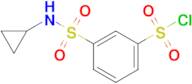 3-(Cyclopropylsulfamoyl)benzene-1-sulfonyl chloride