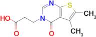 3-{5,6-dimethyl-4-oxo-3h,4h-thieno[2,3-d]pyrimidin-3-yl}propanoic acid