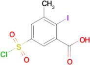 5-(Chlorosulfonyl)-2-iodo-3-methylbenzoic acid