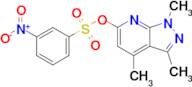 1,3,4-Trimethyl-1h-pyrazolo[3,4-b]pyridin-6-yl 3-nitrobenzene-1-sulfonate