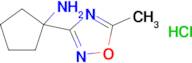 1-(5-Methyl-1,2,4-oxadiazol-3-yl)cyclopentan-1-amine hydrochloride