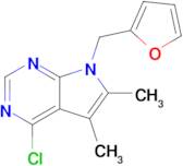 4-Chloro-7-(furan-2-ylmethyl)-5,6-dimethyl-7h-pyrrolo[2,3-d]pyrimidine