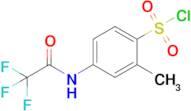 2-Methyl-4-(trifluoroacetamido)benzene-1-sulfonyl chloride