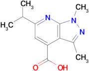 1,3-Dimethyl-6-(propan-2-yl)-1h-pyrazolo[3,4-b]pyridine-4-carboxylic acid