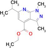 Ethyl 1,3-dimethyl-6-(propan-2-yl)-1h-pyrazolo[3,4-b]pyridine-4-carboxylate