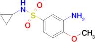 3-Amino-n-cyclopropyl-4-methoxybenzene-1-sulfonamide