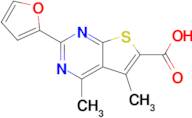 2-(Furan-2-yl)-4,5-dimethylthieno[2,3-d]pyrimidine-6-carboxylic acid