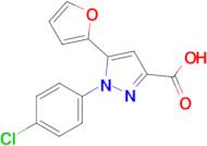 1-(4-Chlorophenyl)-5-(furan-2-yl)-1h-pyrazole-3-carboxylic acid