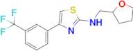 n-(Oxolan-2-ylmethyl)-4-[3-(trifluoromethyl)phenyl]-1,3-thiazol-2-amine