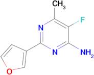 5-Fluoro-2-(furan-3-yl)-6-methylpyrimidin-4-amine