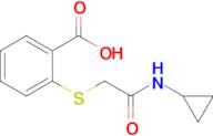 2-{[(cyclopropylcarbamoyl)methyl]sulfanyl}benzoic acid