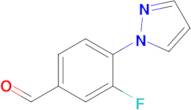 3-Fluoro-4-(1h-pyrazol-1-yl)benzaldehyde