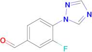 3-Fluoro-4-(1h-1,2,4-triazol-1-yl)benzaldehyde