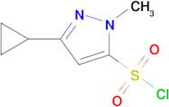 3-Cyclopropyl-1-methyl-1h-pyrazole-5-sulfonyl chloride