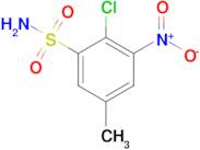 2-Chloro-5-methyl-3-nitrobenzene-1-sulfonamide