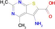 5-Amino-2,4-dimethylthieno[2,3-d]pyrimidine-6-carboxylic acid