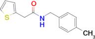 n-[(4-methylphenyl)methyl]-2-(thiophen-2-yl)acetamide