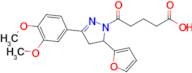 5-[3-(3,4-dimethoxyphenyl)-5-(furan-2-yl)-4,5-dihydro-1h-pyrazol-1-yl]-5-oxopentanoic acid