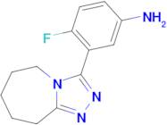 4-Fluoro-3-{5h,6h,7h,8h,9h-[1,2,4]triazolo[4,3-a]azepin-3-yl}aniline