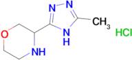 3-(5-methyl-4H-1,2,4-triazol-3-yl)morpholine hydrochloride
