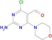 2-Amino-4-chloro-6-(morpholin-4-yl)pyrimidine-5-carbaldehyde