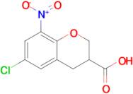 6-Chloro-8-nitro-3,4-dihydro-2h-1-benzopyran-3-carboxylic acid