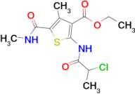 Ethyl 2-(2-chloropropanamido)-4-methyl-5-(methylcarbamoyl)thiophene-3-carboxylate