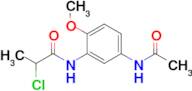 2-Chloro-n-(5-acetamido-2-methoxyphenyl)propanamide
