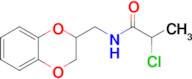 2-Chloro-n-(2,3-dihydro-1,4-benzodioxin-2-ylmethyl)propanamide