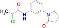 2-Chloro-n-[3-(2-oxopyrrolidin-1-yl)phenyl]propanamide