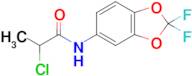 2-Chloro-n-(2,2-difluoro-1,3-dioxaindan-5-yl)propanamide