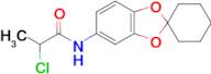 2-Chloro-n-{spiro[1,3-dioxaindane-2,1'-cyclohexane]-6-yl}propanamide