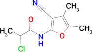 2-Chloro-n-(3-cyano-4,5-dimethylfuran-2-yl)propanamide