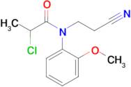 2-Chloro-n-(2-cyanoethyl)-n-(2-methoxyphenyl)propanamide