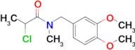 2-Chloro-n-[(3,4-dimethoxyphenyl)methyl]-n-methylpropanamide